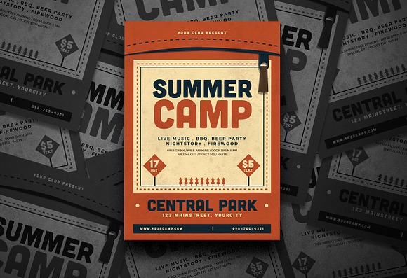 Summer Camp Flyer in Flyer Templates - product preview 3