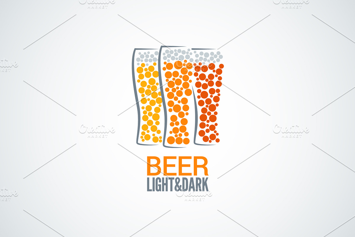 Beer glass logo design vector. in Logo Templates - product preview 8