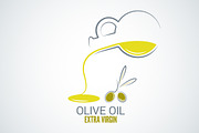 Olive oil design vector background