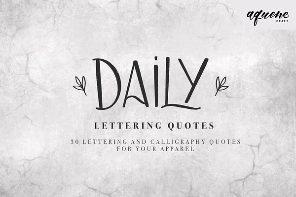 Daily Lettering Quotes