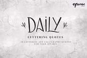 Daily Lettering Quotes