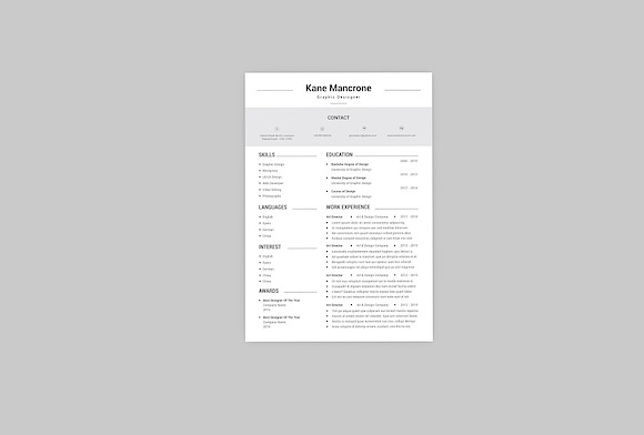 CV Level Resume Designer in Resume Templates - product preview 2