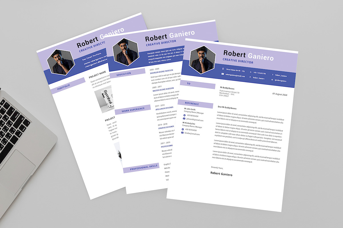 CV Combo Resume Designer in Resume Templates - product preview 8