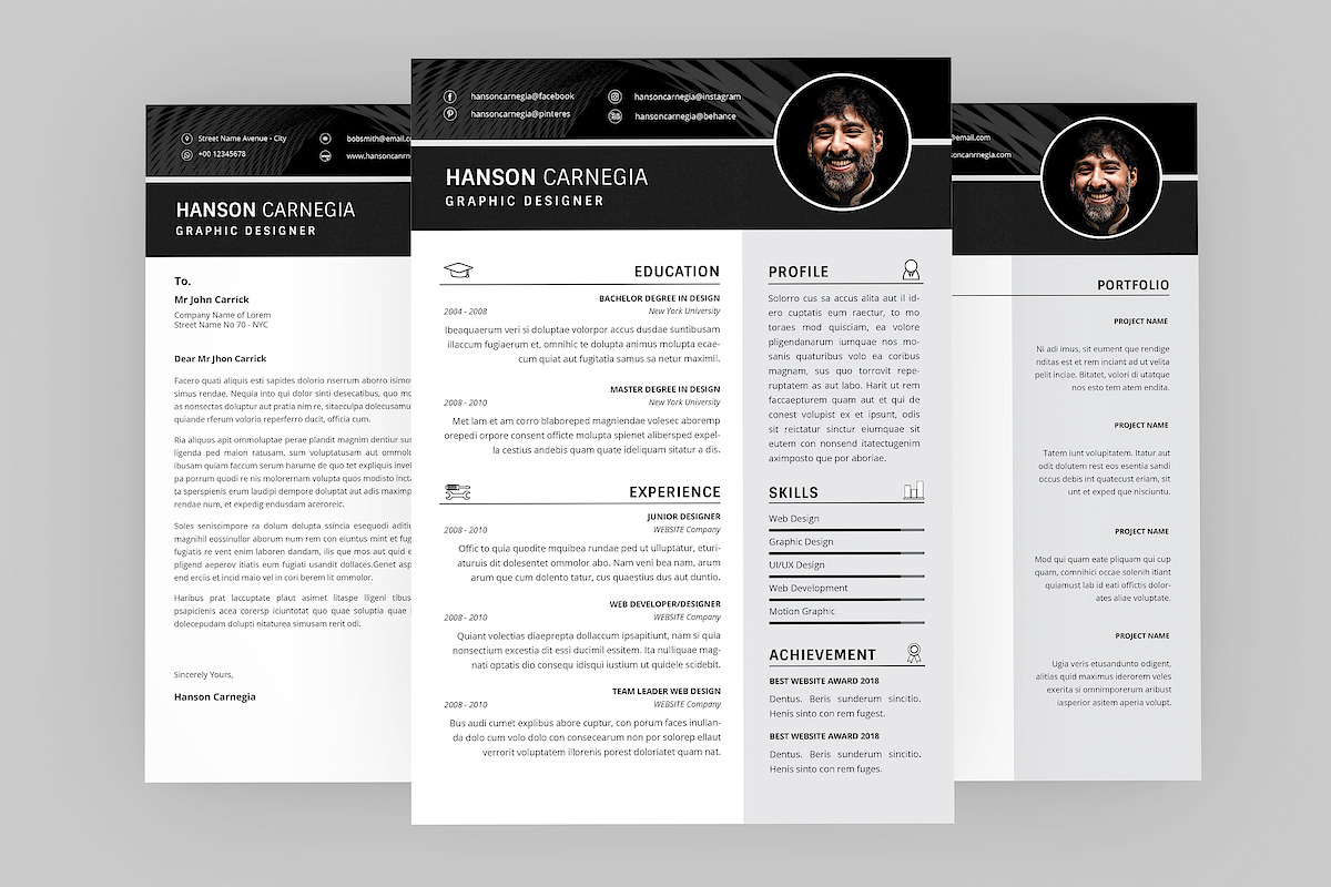 CV Biography Resume Designer in Resume Templates - product preview 8