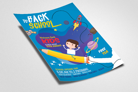 Back 2 School Flyer in Invitation Templates - product preview 1
