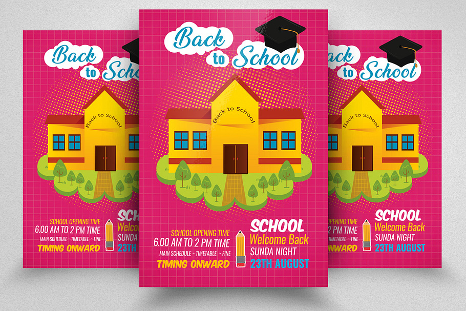 Back To School Flyer in Invitation Templates - product preview 8