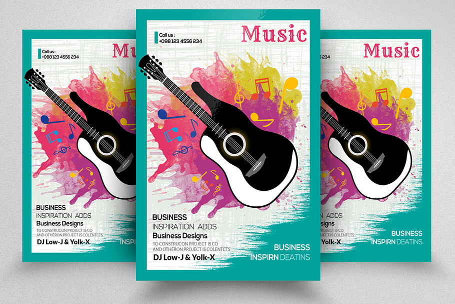Music Event Fyer / Poster in Flyer Templates - product preview 8