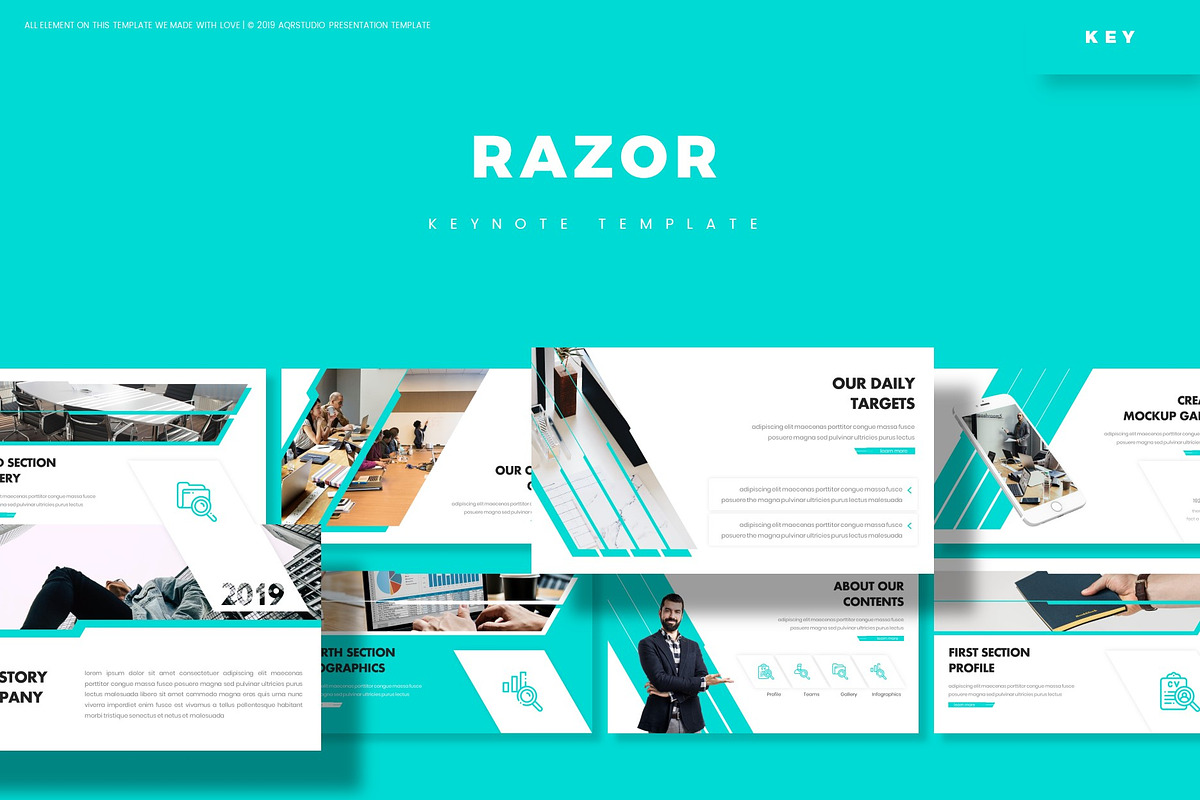 Razor - Keynote Template in Keynote Templates - product preview 8