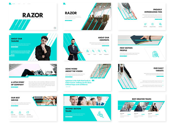 Razor - Keynote Template in Keynote Templates - product preview 1