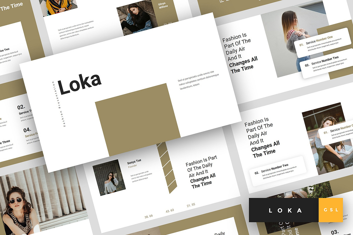 Loka - Fashion Google Slides in Google Slides Templates - product preview 8