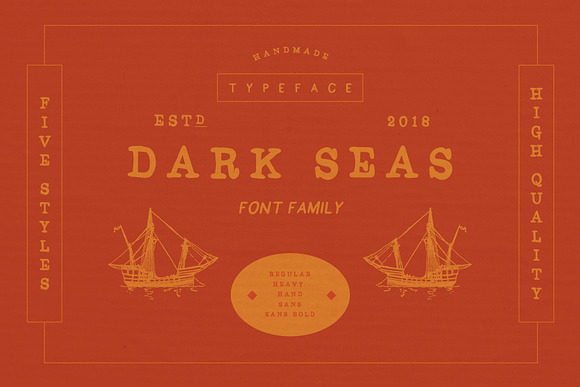 Dark Seas Font Family in Pirate Fonts - product preview 3