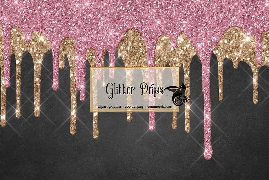 Glitter Drips in Illustrations - product preview 8