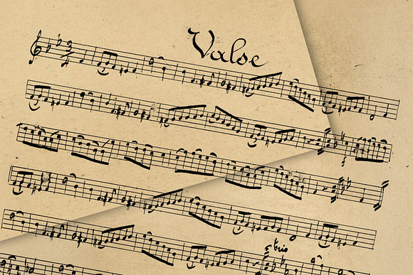 Handwritten Music Overlays in Textures - product preview 1
