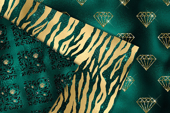 Teal and Gold Glam in Patterns - product preview 1