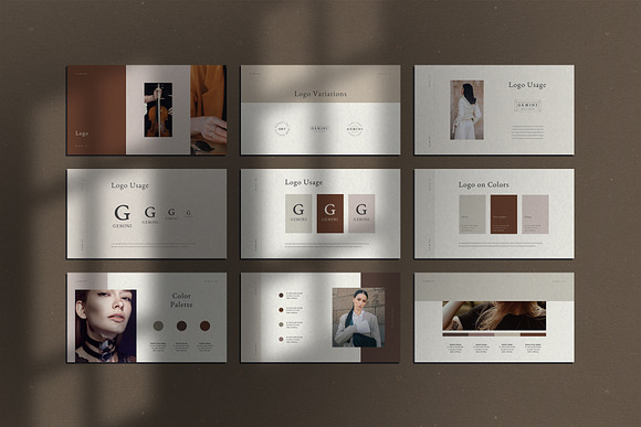 Gemini PowerPoint Brand Guidelines in PowerPoint Templates - product preview 6