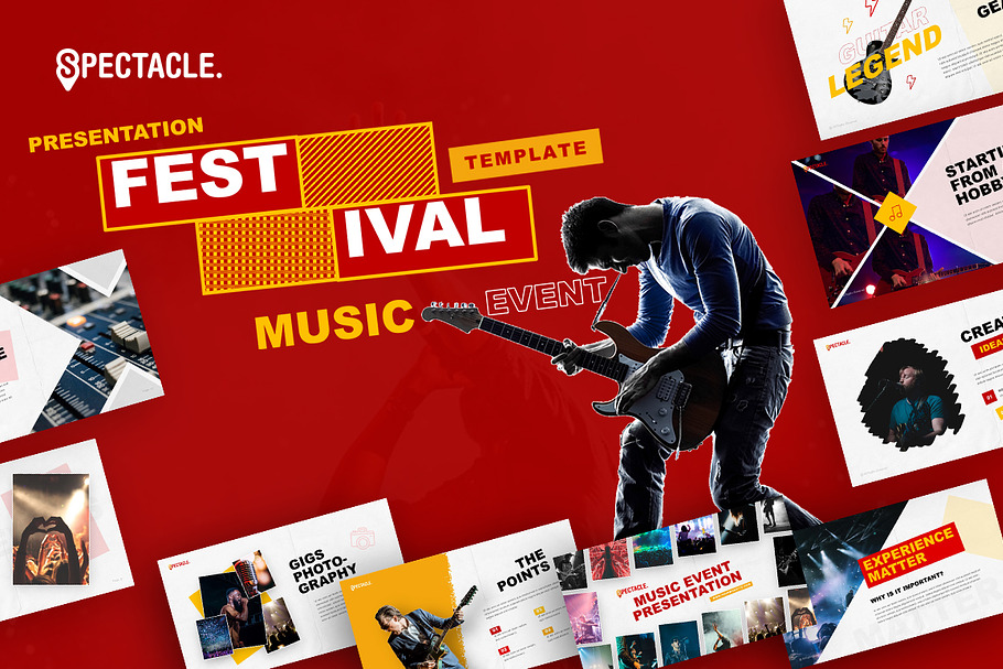 Spectacle Music Event Presentation in PowerPoint Templates - product preview 8