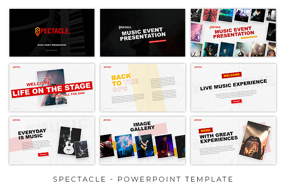 Spectacle Music Event Presentation in PowerPoint Templates - product preview 1
