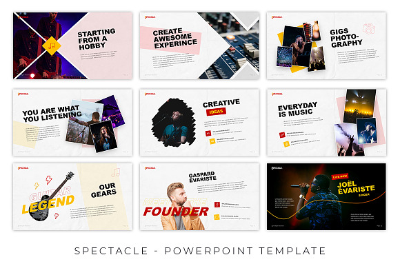 Spectacle Music Event Presentation in PowerPoint Templates - product preview 2