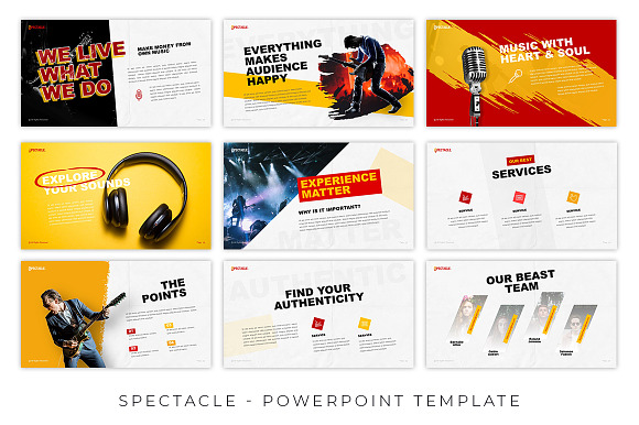 Spectacle Music Event Presentation in PowerPoint Templates - product preview 3