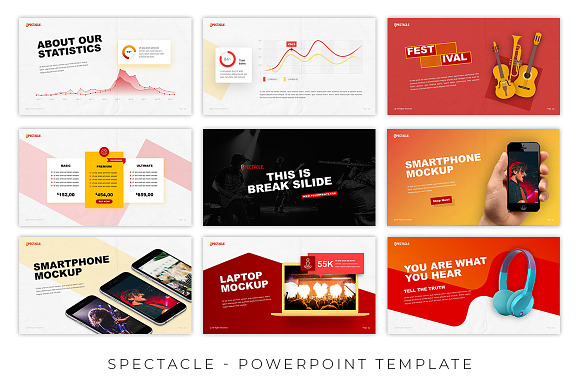 Spectacle Music Event Presentation in PowerPoint Templates - product preview 4