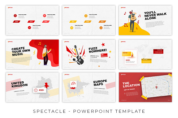 Spectacle Music Event Presentation in PowerPoint Templates - product preview 6