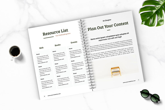 eCourse Workbook Template in Brochure Templates - product preview 2