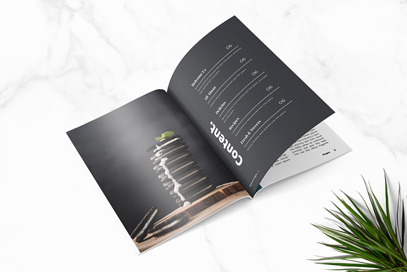 Food Magazine Template in Brochure Templates - product preview 1