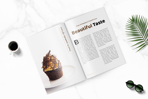Food Magazine Template in Brochure Templates - product preview 2