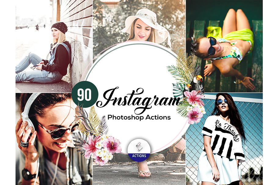 90 Instagram Photoshop Actions in Add-Ons - product preview 8