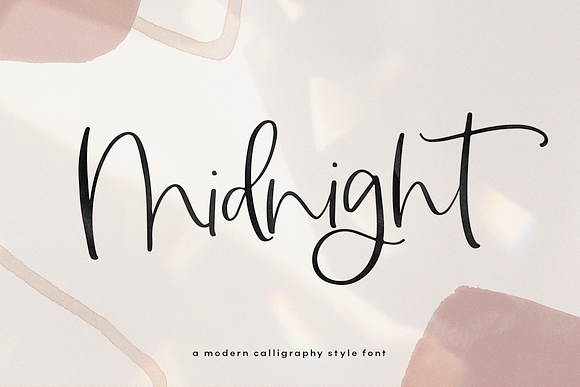 Midnight | Handwritten Script Font in Script Fonts - product preview 12