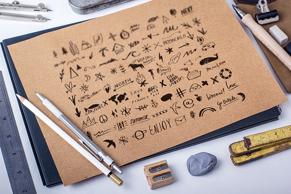 Handsketched Space Animals Set in Objects - product preview 17
