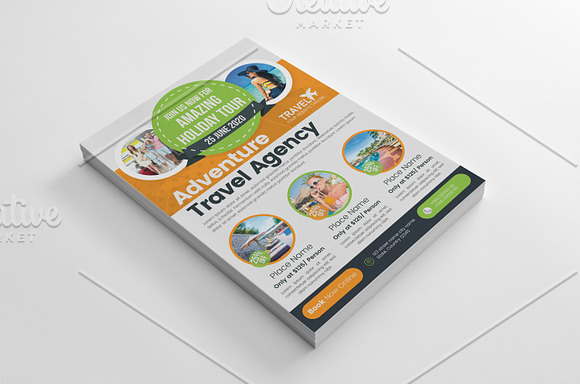 Amazing Travel & Tour Flyer in Flyer Templates - product preview 1