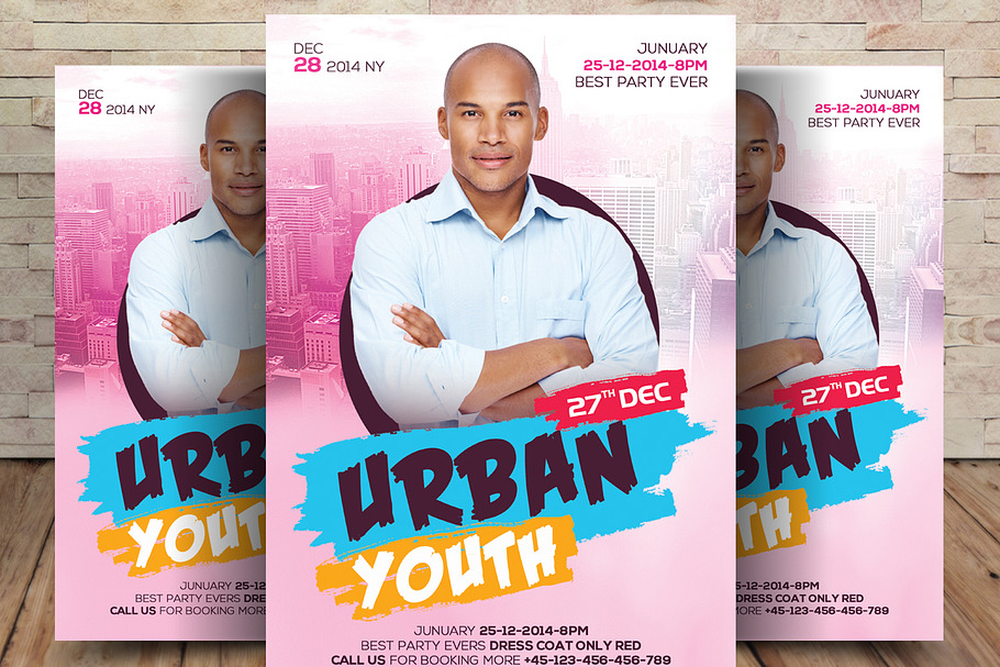 Urban Youth Leadership Church Flyer