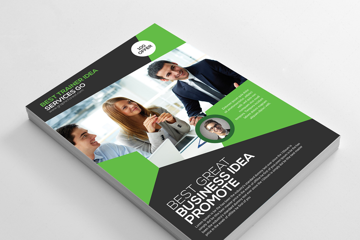 Business Idea Flyer Template in Flyer Templates - product preview 8
