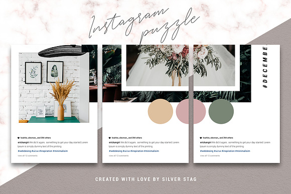 #InstaGrid 6 - Canva Puzzle Template in Instagram Templates - product preview 14