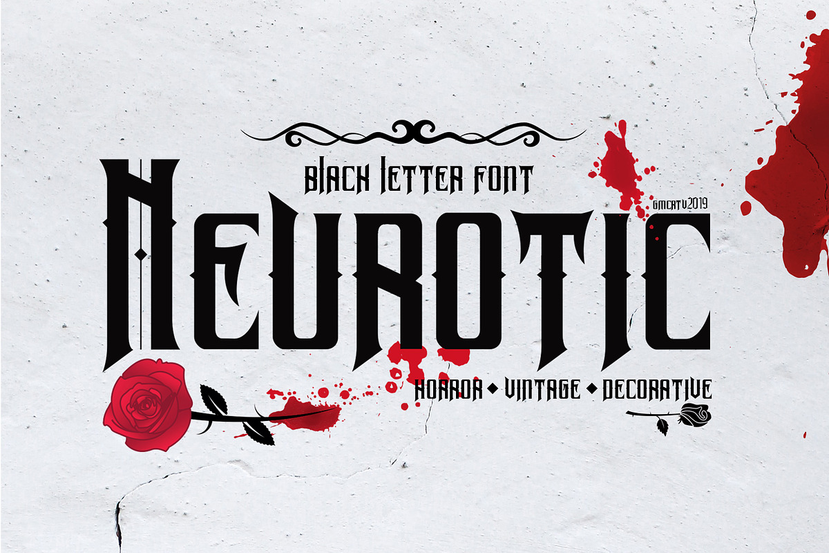 Neurotic in Blackletter Fonts - product preview 8