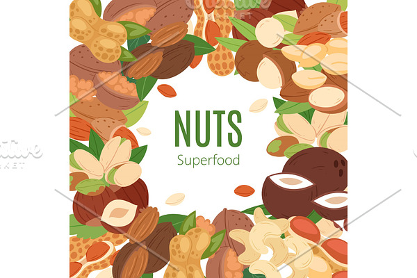 Nuts superfood collection flat