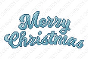 Merry Christmas 8 Bit Pixel Art