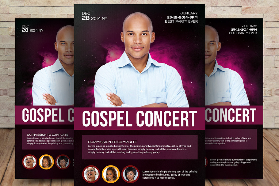 Gospel Concert Flyer Template