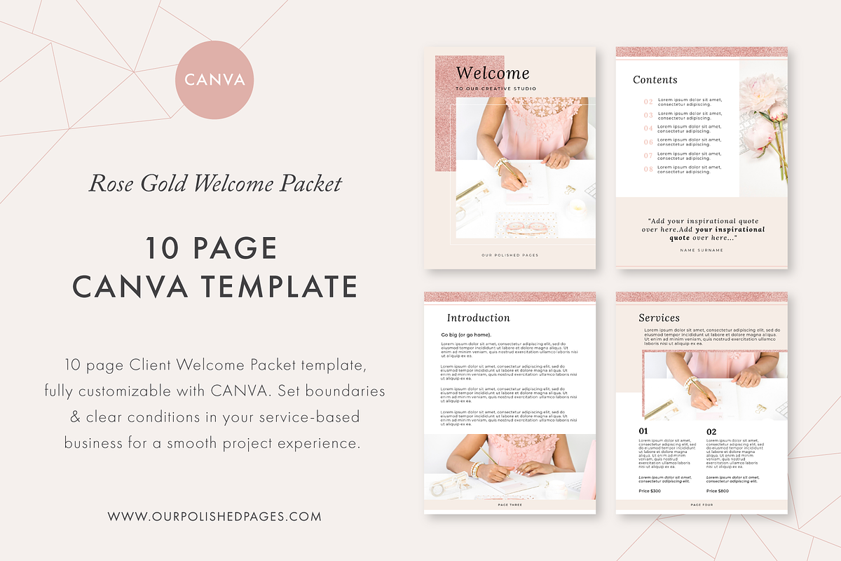 Client Welcome Packet Canva Template in Magazine Templates - product preview 8