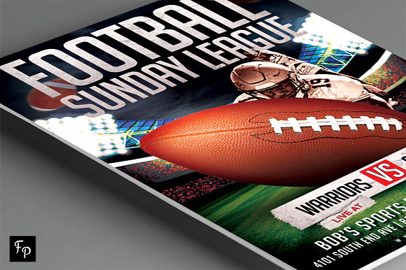 Football Flyer in Flyer Templates - product preview 2