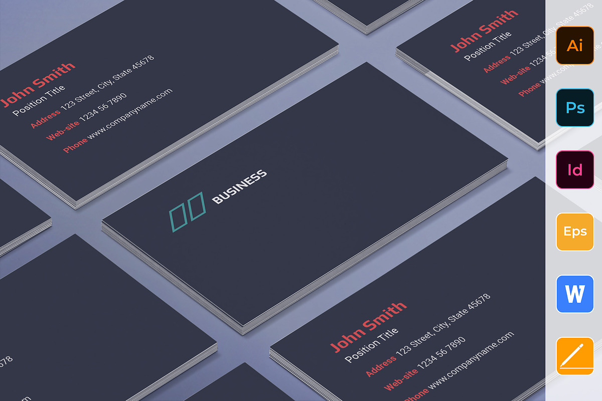 Business Consultant Business Card in Business Card Templates - product preview 8