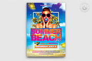 Summer Beach Flyer Template V4