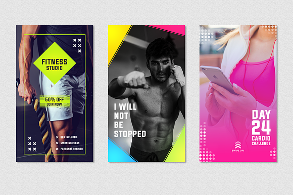 Fitness Instagram Story Templates in Instagram Templates - product preview 2
