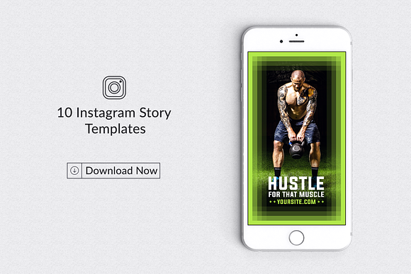 Fitness Instagram Story Templates in Instagram Templates - product preview 4