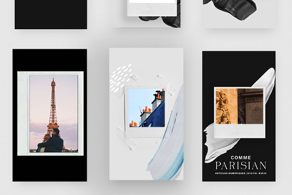 Polaroid Instagram + Story Template in Instagram Templates - product preview 1