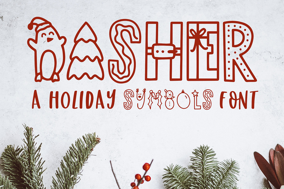 Dasher, A Holiday Symbols Font in Symbol Fonts - product preview 8