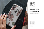 iPhone Xs Clear Case Mock-Up vol.2