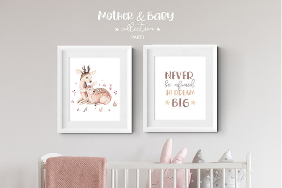 Baby & Mom cute collection in Illustrations - product preview 5