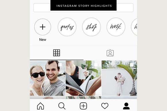 Hand-Lettered Instagram Highlights in Instagram Templates - product preview 5